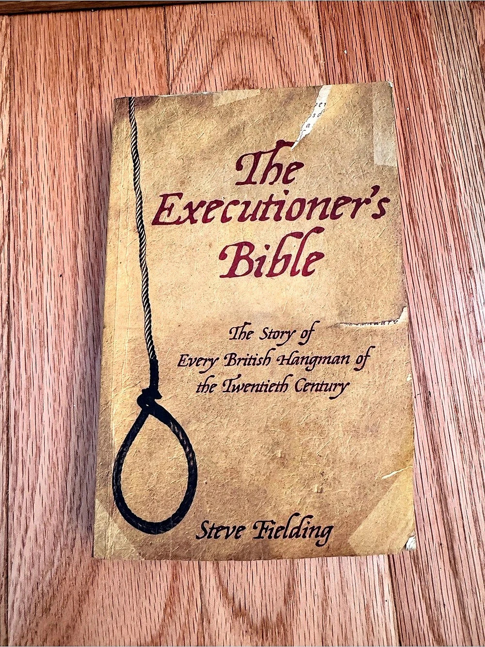The Executioner’s Bible Steve Fielding 2008 British Hangmen True Crime Paperback